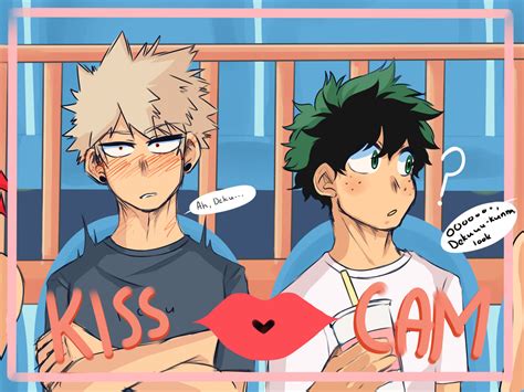 bakudeku fanart kiss|bakudeku dirty fanart.